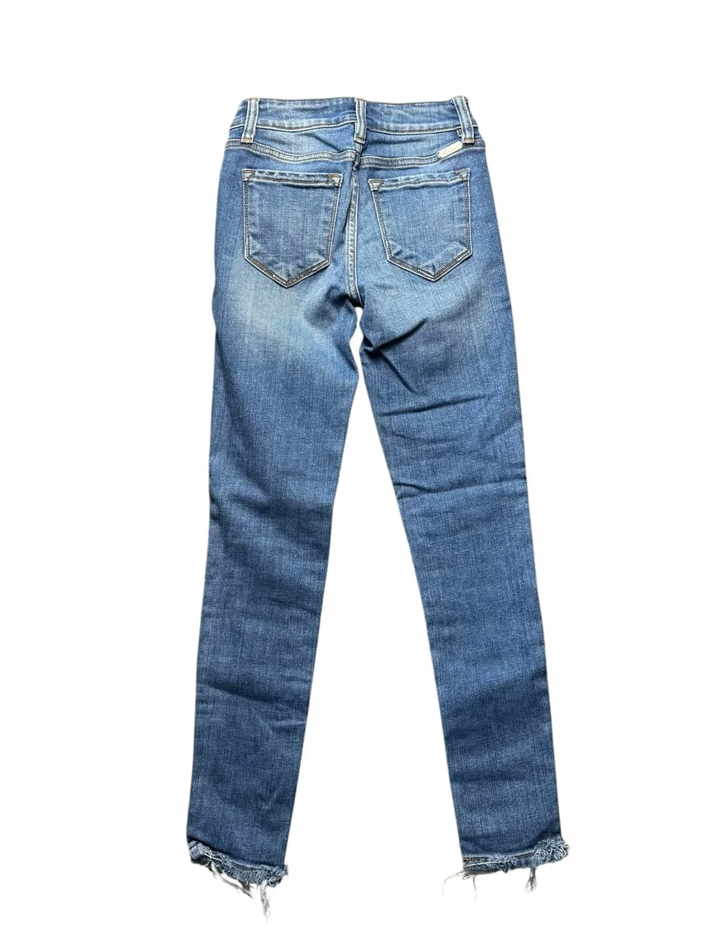 Kancan Signature Skinny Jeans in Medium Blue with Four Button-Fly Size 24